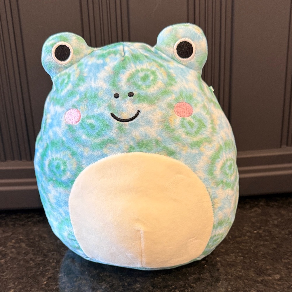 Squishmallows Cute Ferdie Tie Dye Frog  Plush Toy